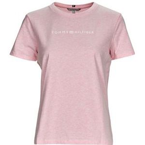 Tommy Hilfiger  REG FROSTED CORP LOGO C-NK SS  Shirts  dames Roze