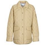 Tommy Hilfiger - QUILTED SORONA SHORT SHACKET - Donsjas - Beige