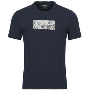 Guess  CN GUESS BOX TEE  Shirts  heren Marine