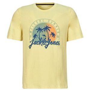 Jack &amp; Jones  JJSUMMER VIBE TEE SS CREW NECK  Shirts  heren Geel
