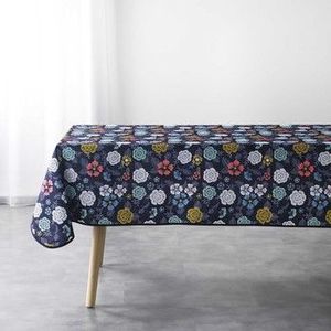 Douceur d intérieur  NAPPE RECTANGLE 150 x 240 CM POLYESTER IMPRIME LILY BLEU  Tafelkleed heren Blauw