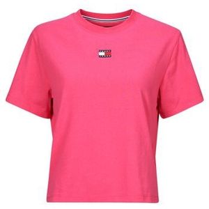 Tommy Jeans  TJW BXY BADGE TEE EXT  Shirts  dames Roze