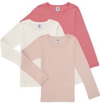 Petit Bateau Set T-shirts voor kinderen, van katoen, lange mouwen, effen, Variant 1:, 24 Maanden