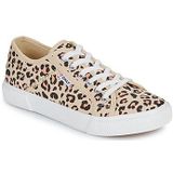 ONLY - Nicola - Lage Sneakers - Kastanje - Katoen - Luipaardprint