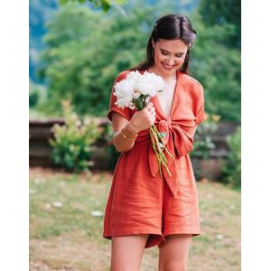 Céleste  EMY  jumpsuits  dames Bruin