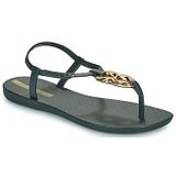 Ipanema - Elegant Sandalen - Zwart - Gouden Ketting - Antislip Structuur