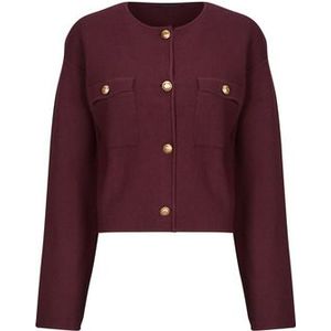 IKKS - Vest - Roze - Lange Mouwen - Ronde Hals - Viscose Materiaal