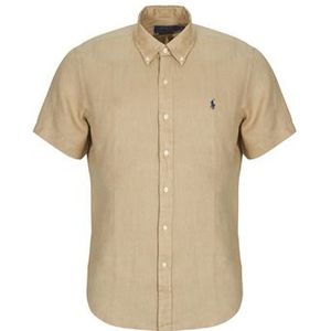 Polo Ralph Lauren - Casual Korte Mouw Overhemd - Beige
