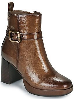 Carmela - 162533 - Enkellaarsjes - Bruin - Patent