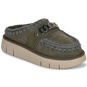 Mou - BOUNCE CLOG METAL LOGO - Slippers - Kaki