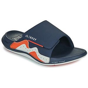 Reef - Swell Cruiser Slide - Slipper - Navy White Orange - Suède en Leer