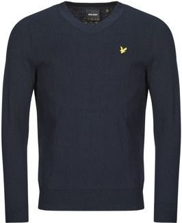 Lyle & Scott, Heren, Truien, Blauw, Maat: XS Katoen,