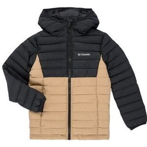 COLUMBIA - Donsjas met Kap - Kastanje/Zwart - 100% Gerecycled Polyester