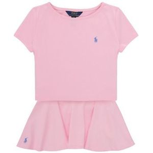Polo Ralph Lauren  SSPONTSCTRST-SETS-SKIRT SET  Setjes kind Roze