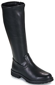 Tamaris Essentials - Knielaarzen - Zwart - Met Rits - Blokhak