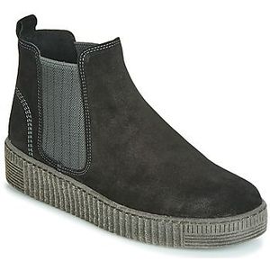 Enkellaarsjes - Zwart - Lak - Geen Hak - Normale Breedte