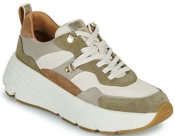 Geox - Diamanta - Damestrainers - Bruin en Beige - Ademend