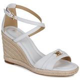 Sandalen - Effen - Leer - Verstelbare Riemen - Sleehak - Hoge Hak (7-10 cm)