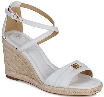 Sandalen - Effen - Leer - Verstelbare Riemen - Sleehak - Hoge Hak (7-10 cm)