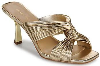 Michael Kors - Slip-On Stiletto Sandalen - Geel - Leer - Gouden Metallic