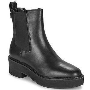 Ralph Lauren - Chelsea Boots - Zwart - Leer - Elastische Zijpanelen