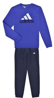 adidas - Essentials Big Logo - Fleece Joggingpak - Blauw Zwart Wit