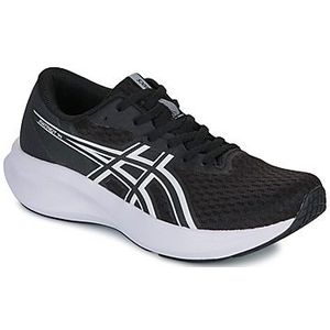 Hardloopschoenen - Zwart/Grijs - Textiel - Vetersluiting