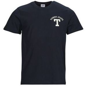 Tommy Jeans  TJM REG CURVED LETTERMAN TEE  Shirts  heren Marine
