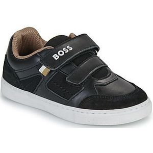 BOSS Kidswear - Kindersneakers - Leer en Mesh - Antibacteriële Binnenzool