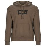 LEVI'S - Premium Graphic Hoodie - Bruin/Zwart - Sweatshirt