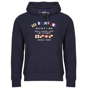 Gant - GRAPHIC SWEAT HOODIE - Sweater - Marine