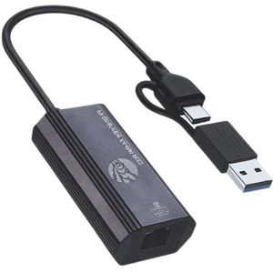 MG HD97 Gigabit Ethernet Adapter Cable - Type-C & USB 3.0 - 1000 Mbps