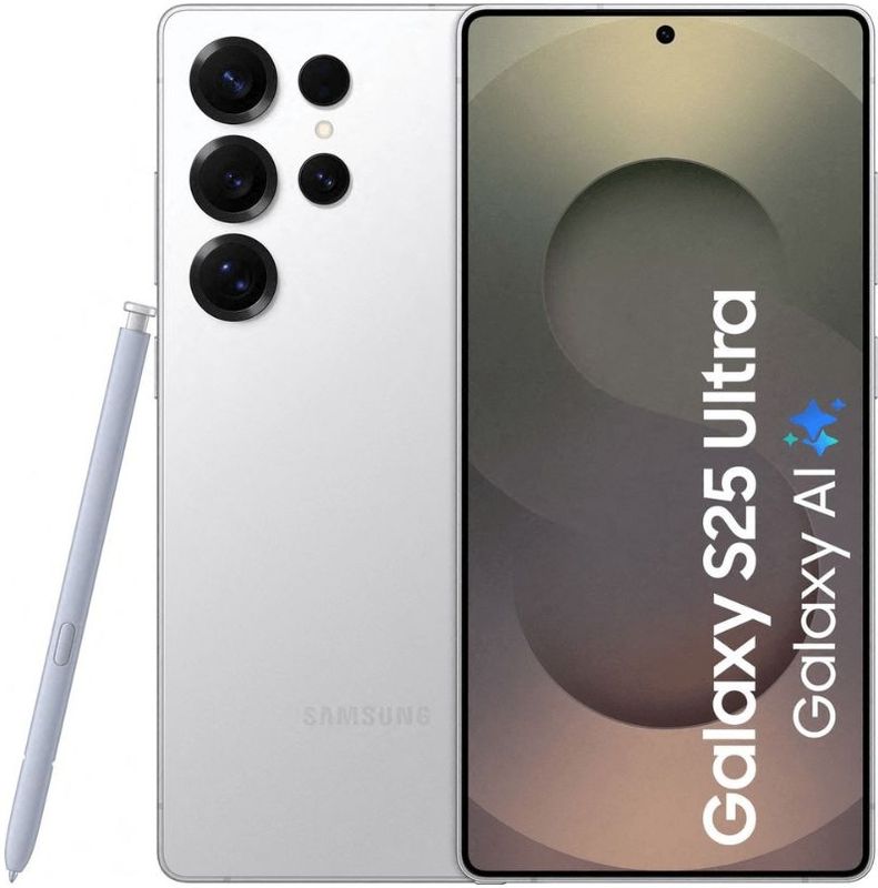 Samsung Galaxy S25 Ultra 17,5 cm (6.9") Dual SIM Android 15 5G USB Type-C 12 GB 256 GB 5000 mAh Zilver, Wit