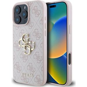 Guess - 4G Metal Logo Backcover - Roze - Kunststof