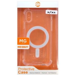 MG - Geschikt Voor Apple iPhone X/XS MagSafe Hoesje Transparant - Apple iPhone X/XS Transparant MagS
