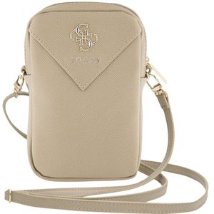 Guess - PU Grained 4G Metal Logo - Telefoontas - Zwart - PU