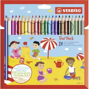 STABILO Trio Thick - Dikke Potloden - 24 kleuren