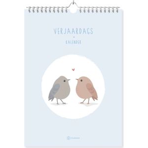 Fyllbooks Verjaardagskalender A4 - Birds