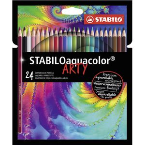 STABILO Aquacolor ARTY - Premium Aquarel Kleurpotloden - 24 kleuren