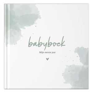 Fyllbooks Babyboek Mijn eerste jaar - Watercolour Groen