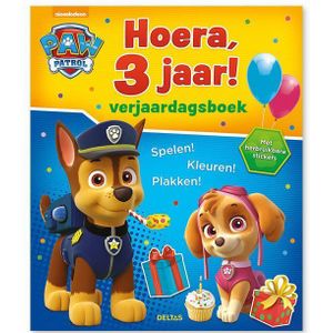 Hoera, 3 Jaar! Paw Patrol Verjaardagsboek