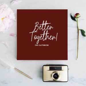 Bonjour to you - Gastenboek Bruiloft - Better together!