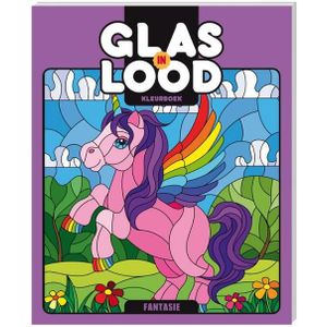 Glas-in-lood kleurboek - Fantasie