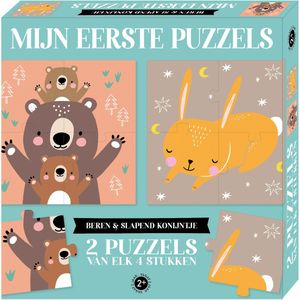 Mijn eerste puzzels - beren & slapend konijntje