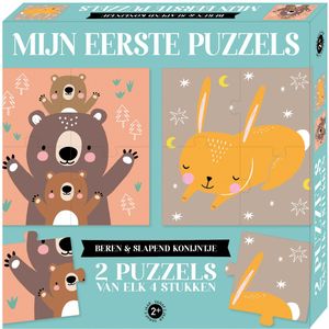 Mijn eerste puzzels - beren & slapend konijntje