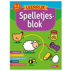 Leerrijk Spelletjesblok 3-4 jaar - Leerzame spelletjes voor urenlang plezier!