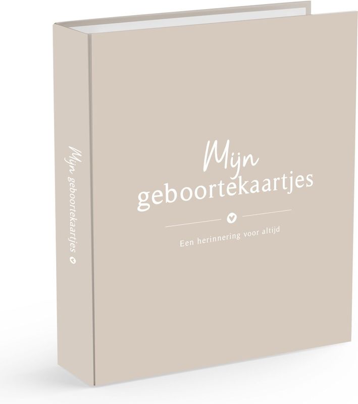 Fyllbooks Bewaarbundel Geboortekaartjes beige A5