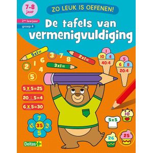 Zo leuk is oefenen! De tafels van vermenigvuldiging (7-8 j.)