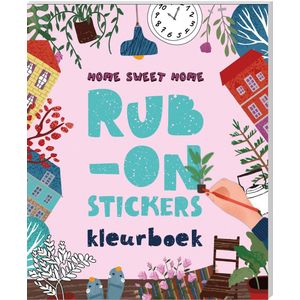 Rub-on Stickers kleurboek - Home sweet home