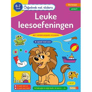 Oefenboek met stickers - Leuke leesoefeningen (6-7 j.)